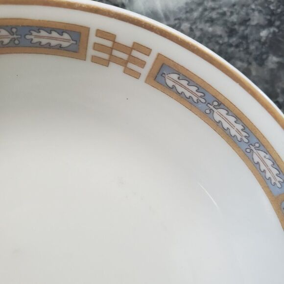 VINTAGE Syracuse Mistic Blue Fruit/Dessert Bowl Set of 3 - Picture 3 of 4